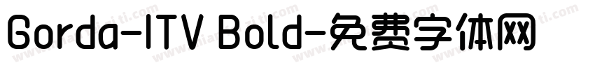 Gorda-ITV Bold字体转换